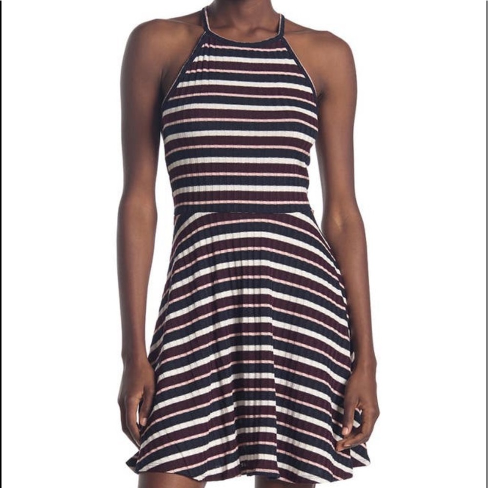 🆕 Love Fire skater dress striped